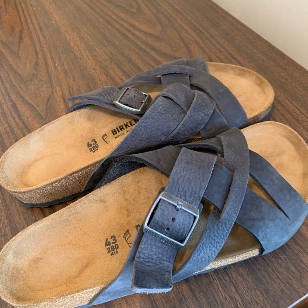 Birkenstock Lugano sandals- lightly used almost new condition.
Women/men